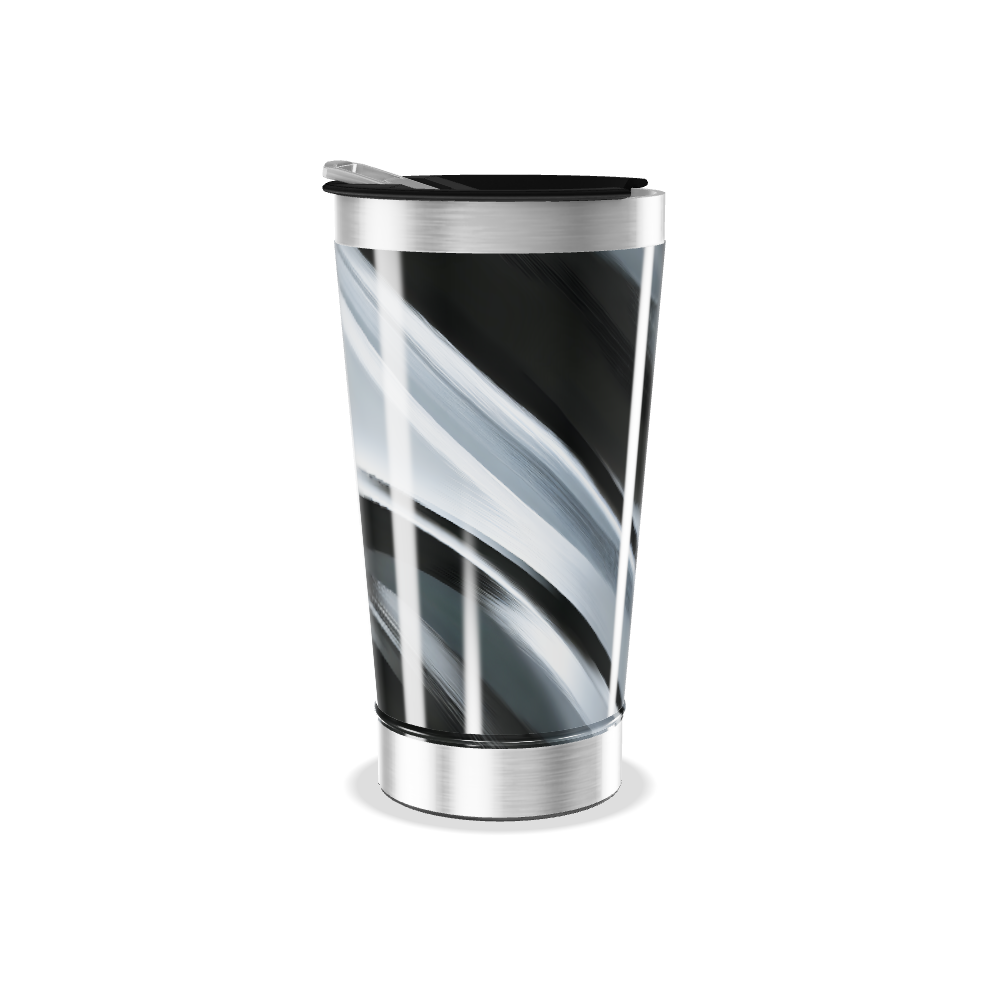 Copo Térmico - Design Preto e Branco