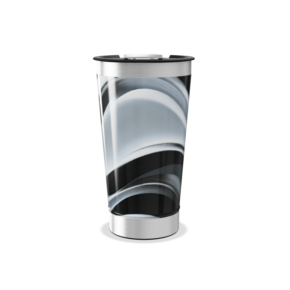 Copo Térmico - Design Preto e Branco