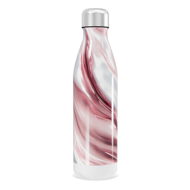 Garrafa Inox - Rosa Marmorizada 750ml