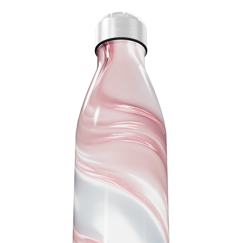 Garrafa Inox - Rosa Marmorizada 750ml