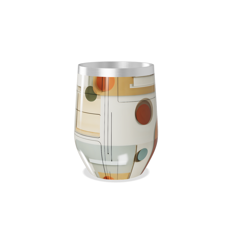 Copo Térmico Slim - Com Estampa Geométrica Colorida