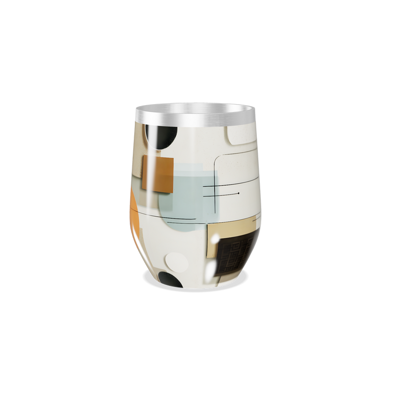 Copo Térmico Slim - Com Estampa Geométrica Colorida