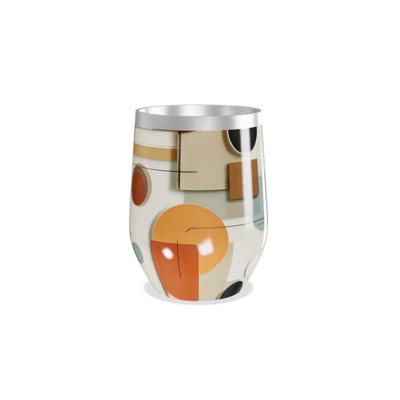 Copo Térmico Slim - Com Estampa Geométrica Colorida