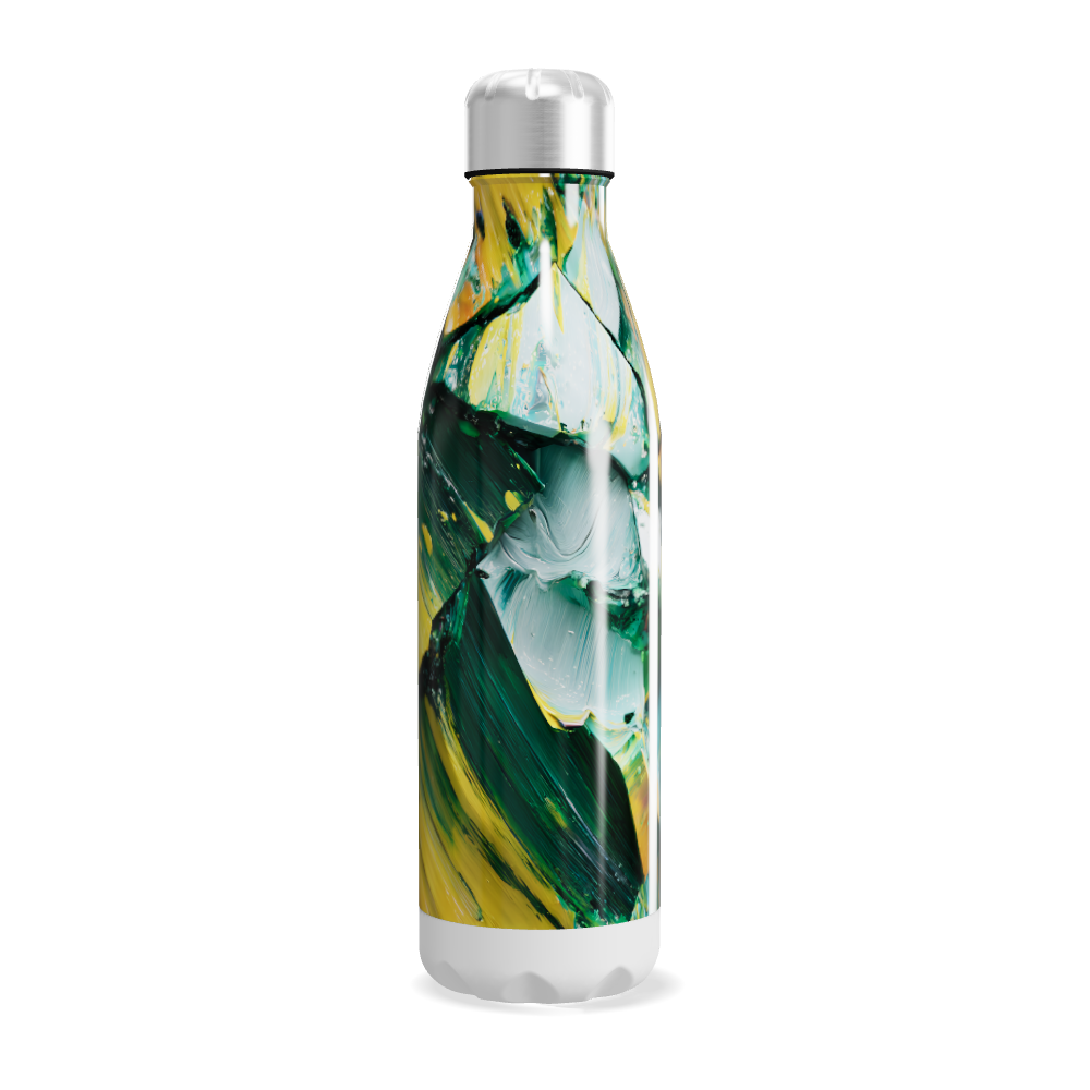 Garrafa Inox - Estampa Abstrata Colorida