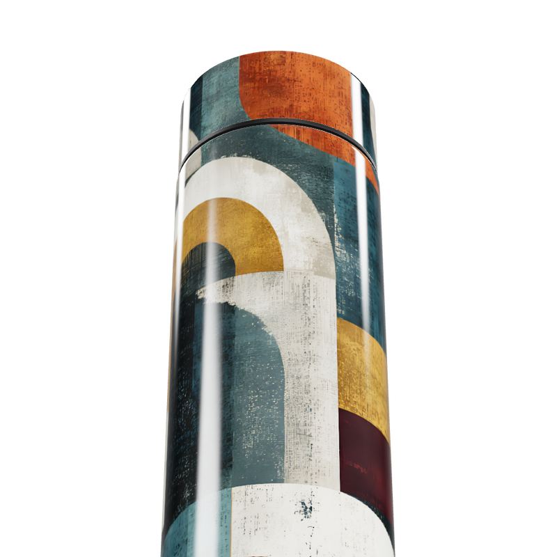 Garrafa Térmica Touch - Estampa Abstrata Colorida