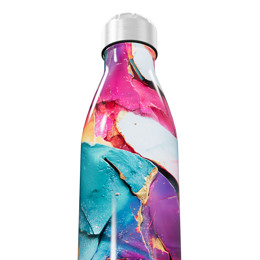 Garrafa Inox - Colorida Abstrata 500ml