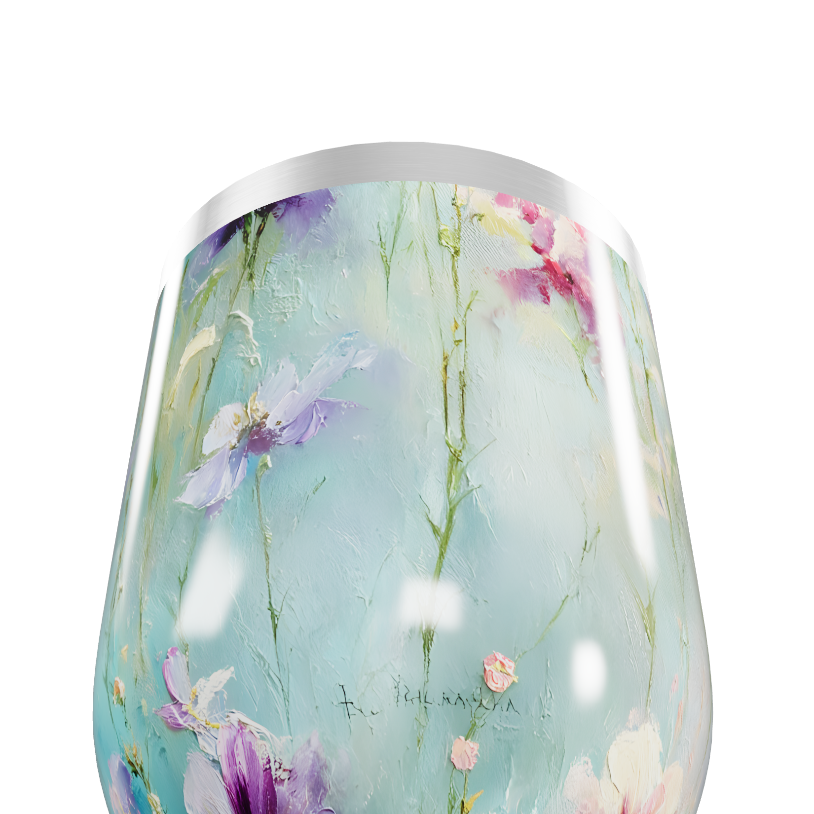 Copo Térmico Slim - Floral Multicolorido