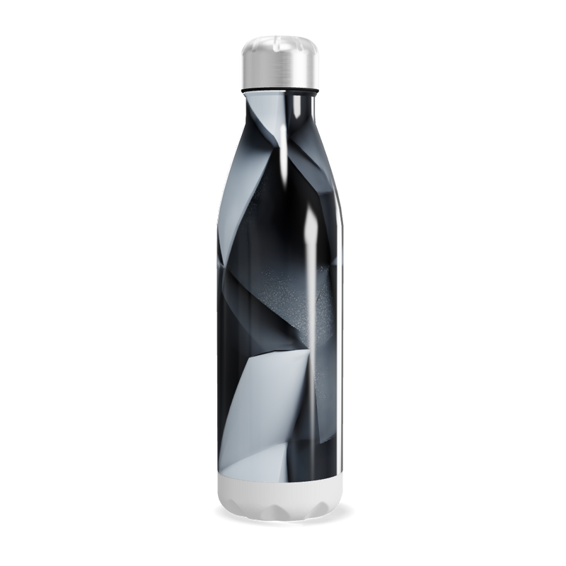 Garrafa Inox Preto Brilhante