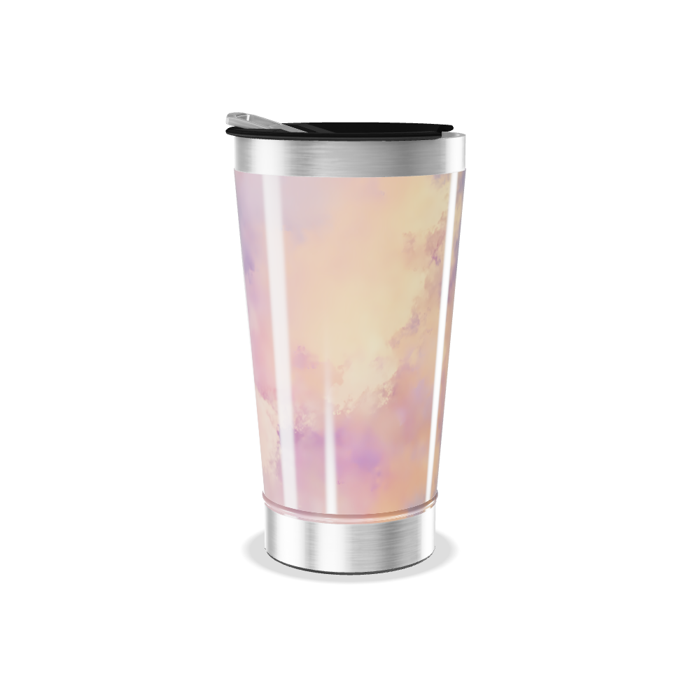 Copo Térmico - Estampa Nuvens Pastel