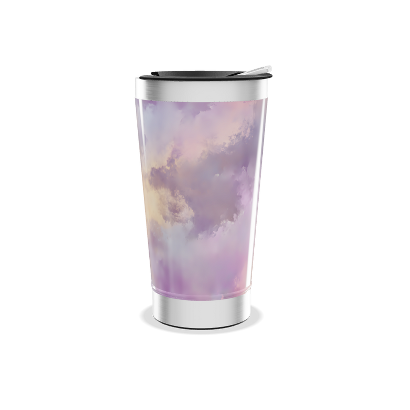 Copo Térmico - Estampa Nuvens Pastel