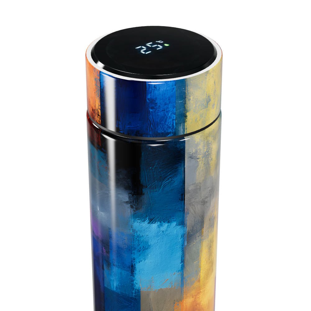 Garrafa Térmica Touch Estampa Colorida Inox