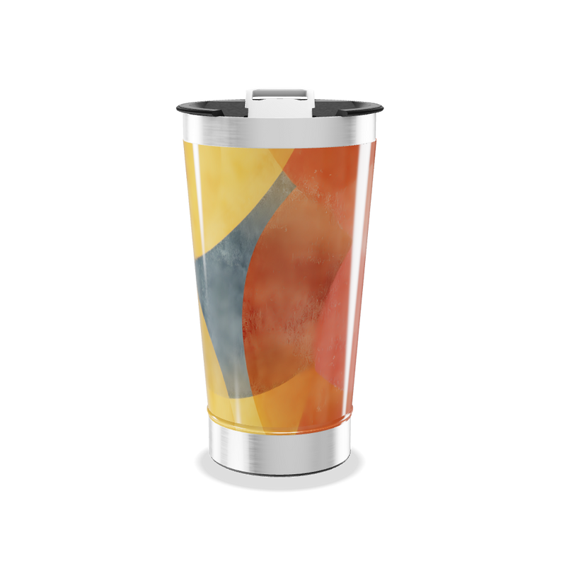 Copo Térmico - Design abstrato colorido