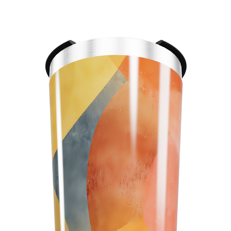 Copo Térmico - Design abstrato colorido