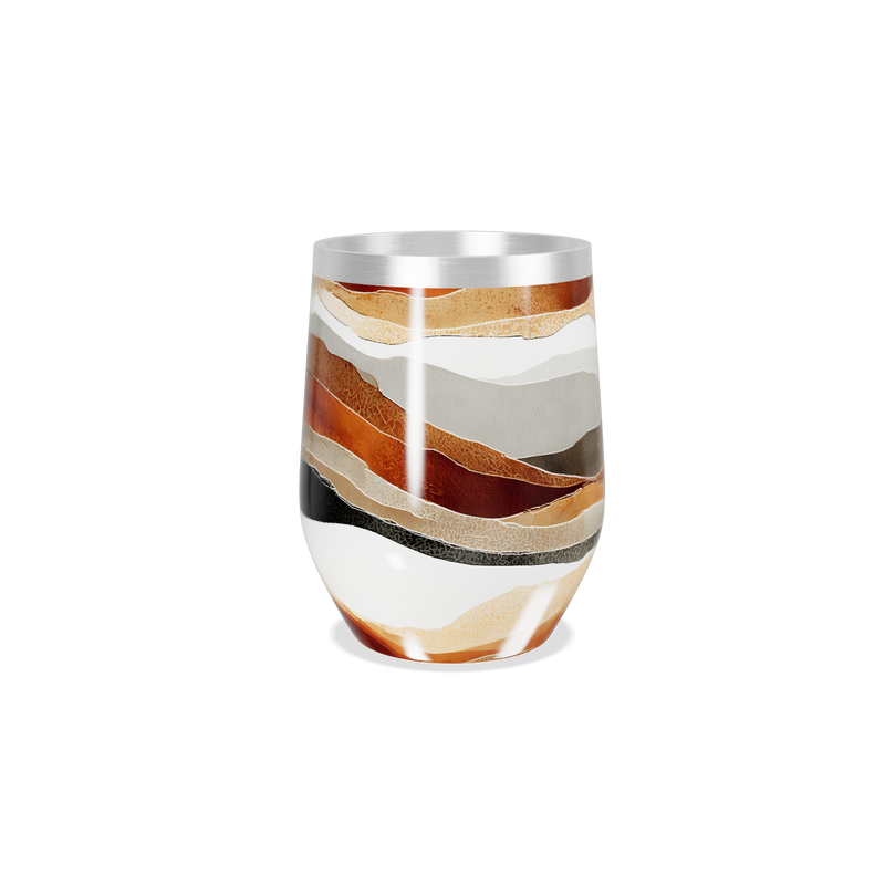 Copo Térmico Slim - Estampa Ondas Coloridas