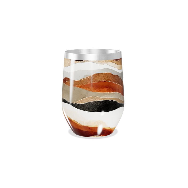 Copo Térmico Slim - Estampa Ondas Coloridas