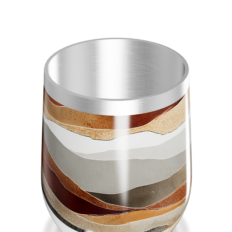 Copo Térmico Slim - Estampa Ondas Coloridas