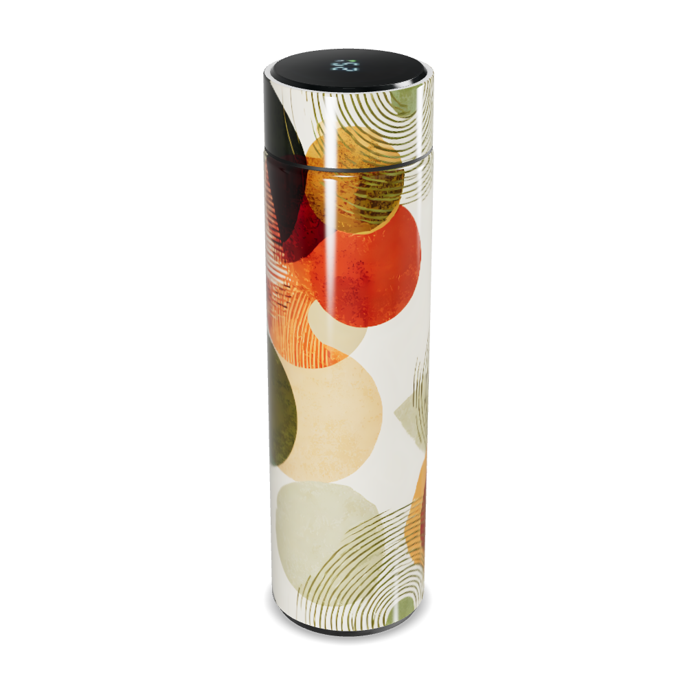 Garrafa Térmica Touch - Estampa Geométrica Colorida