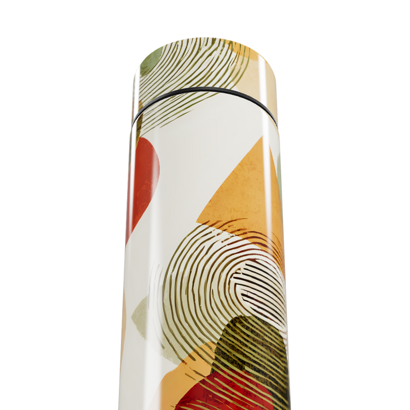 Garrafa Térmica Touch - Estampa Geométrica Colorida