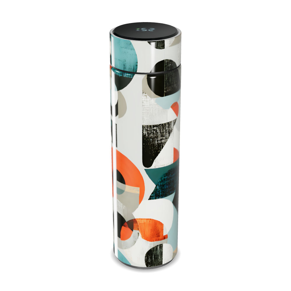 Garrafa Térmica Touch - Estampa Geométrica Colorida