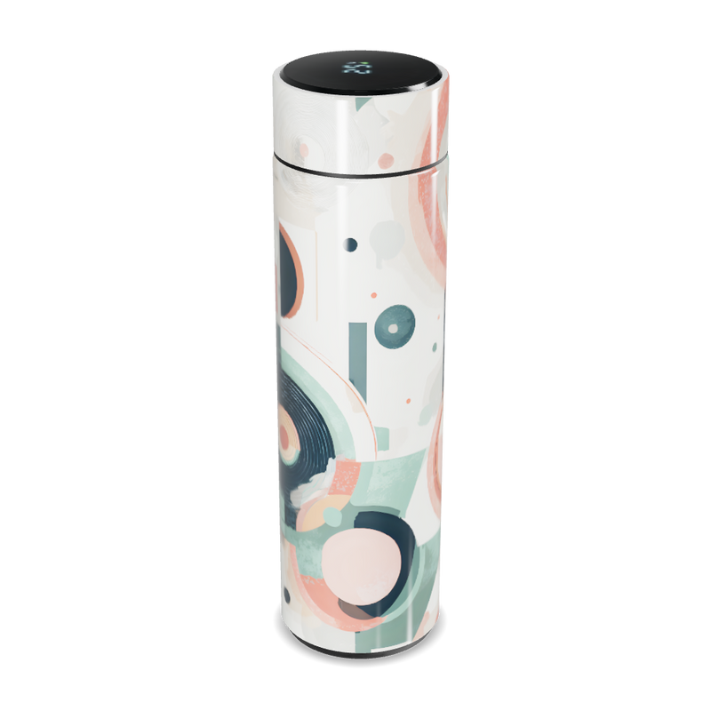 Garrafa Térmica Touch - Estampa Colorida Abstrata