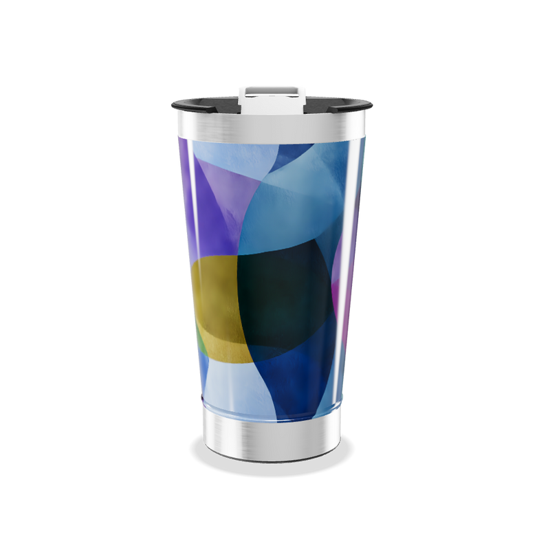 Copo Térmico - Estampado colorido aço inox