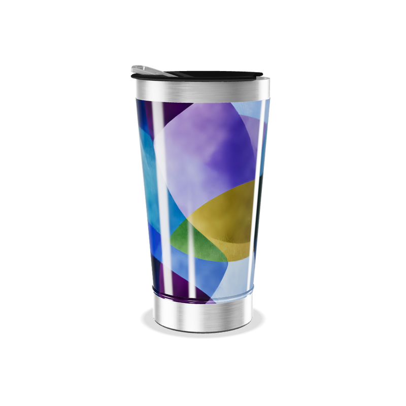 Copo Térmico - Estampado colorido aço inox