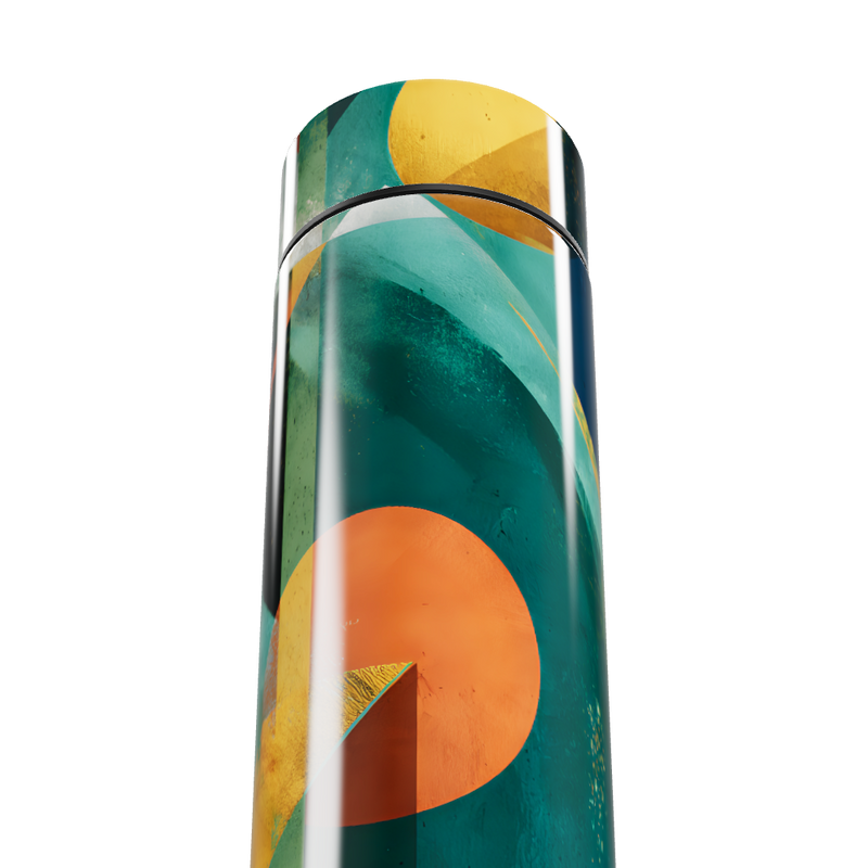 Garrafa Térmica Touch - Estampa Colorida Abstrata