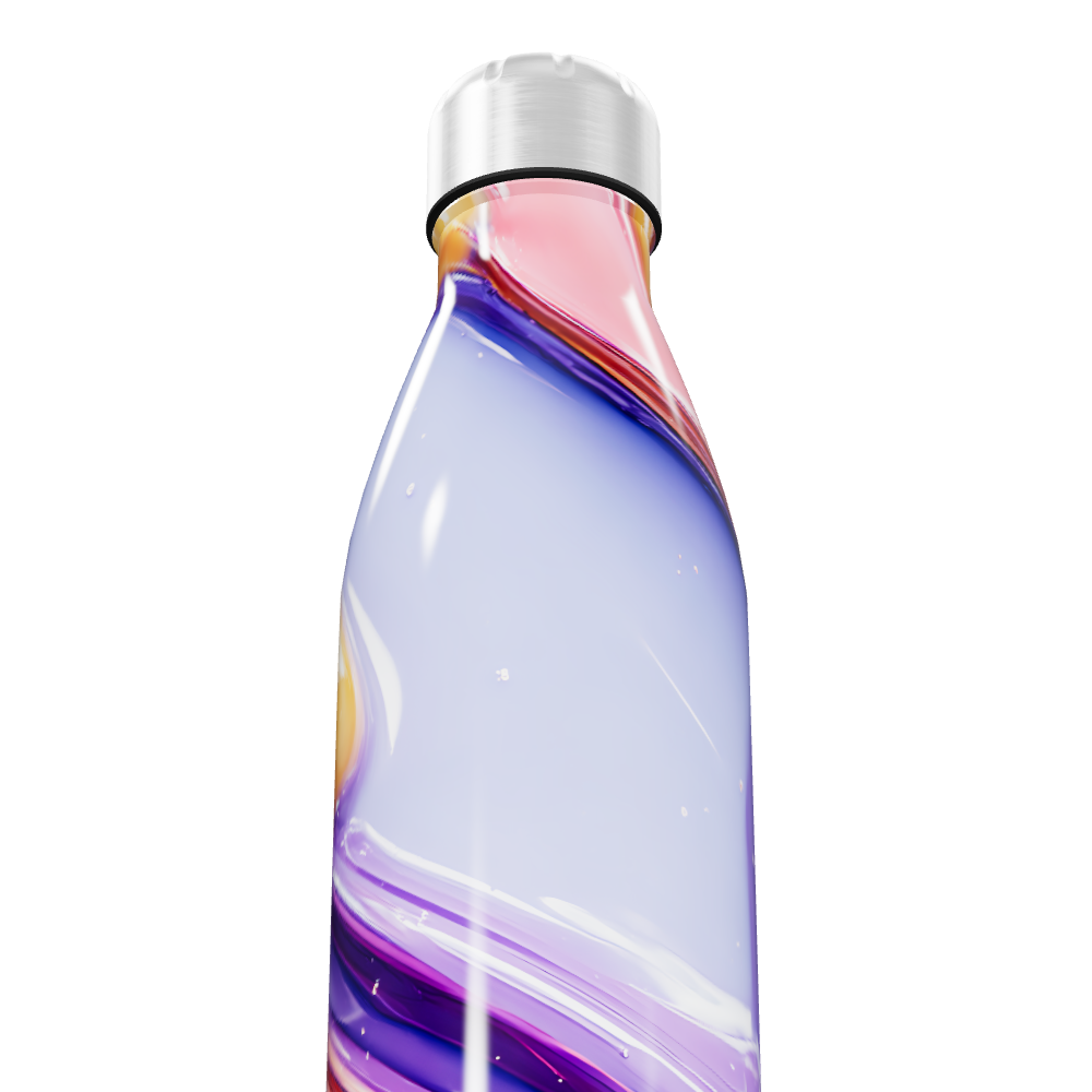 Garrafa Inox - Estampa Colorida Abstrata