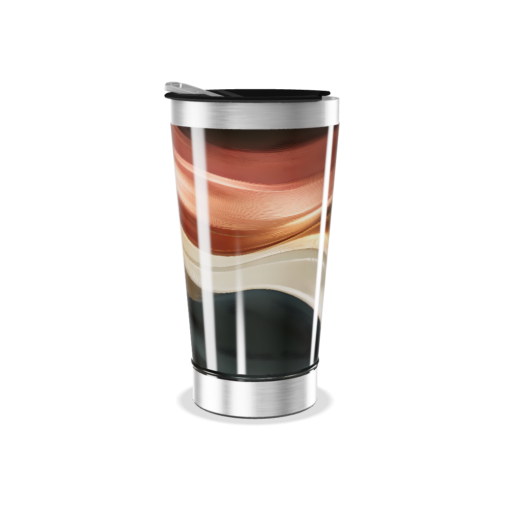 Copo Térmico - Abstrato Multicolorido Inox