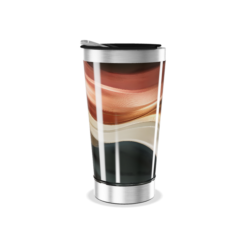 Copo Térmico - Abstrato Multicolorido Inox