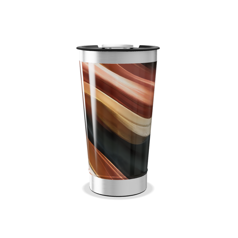 Copo Térmico - Abstrato Multicolorido Inox