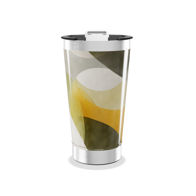 Copo Térmico - Estampa Abstrata Colorida