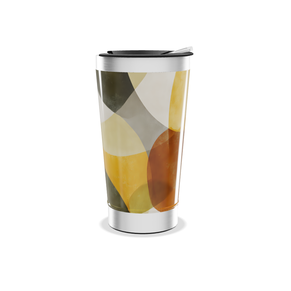 Copo Térmico - Estampa Abstrata Colorida