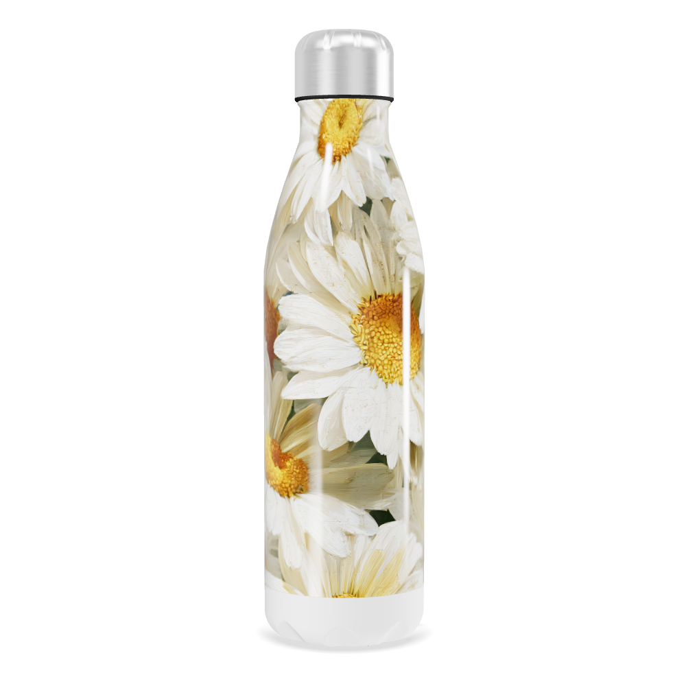 Garrafa Inox - Flores Margaridas