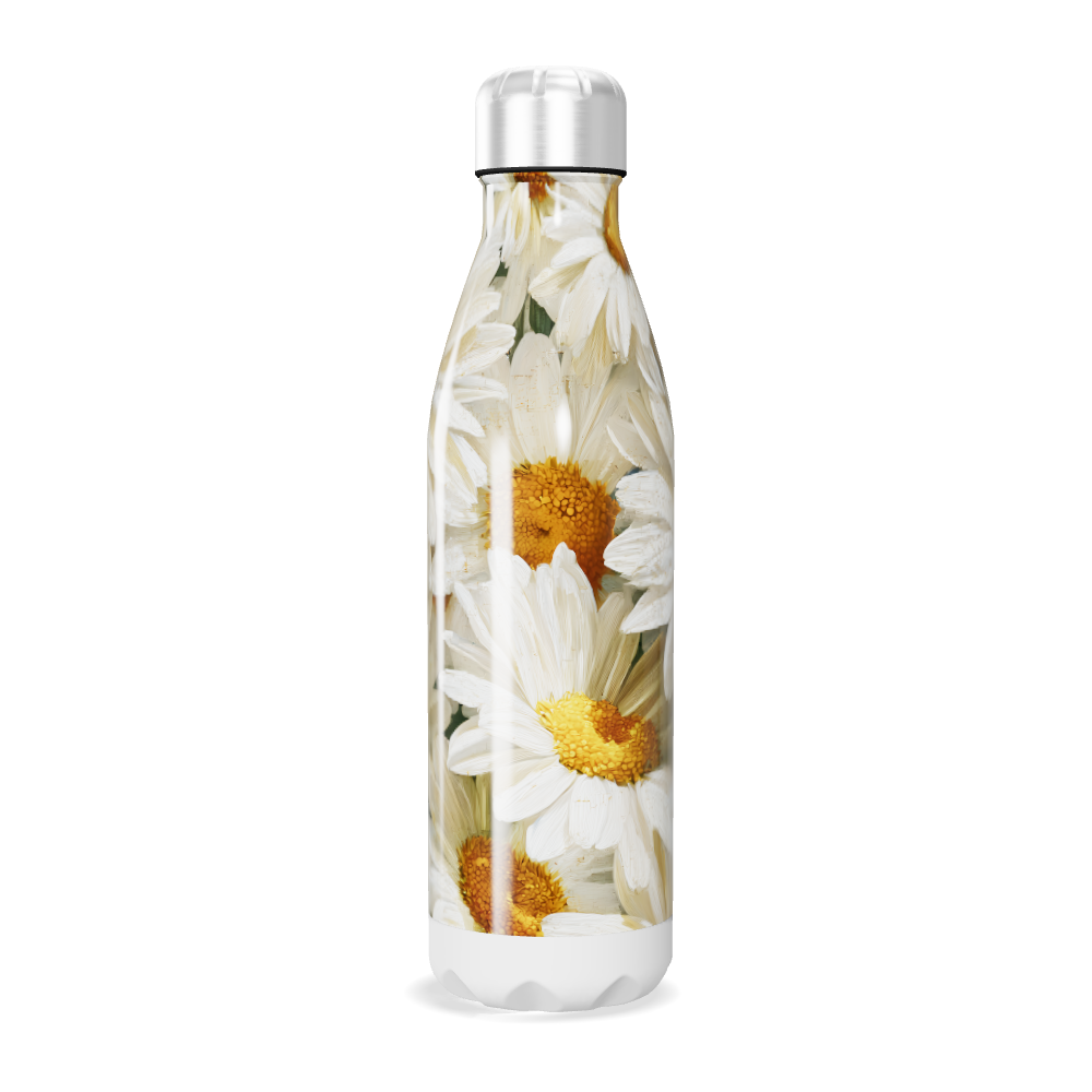 Garrafa Inox - Flores Margaridas