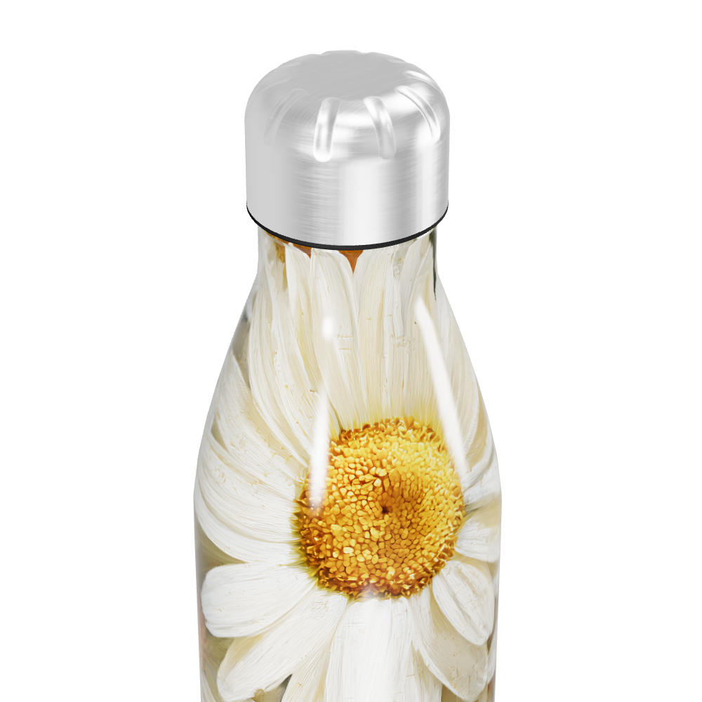 Garrafa Inox - Flores Margaridas