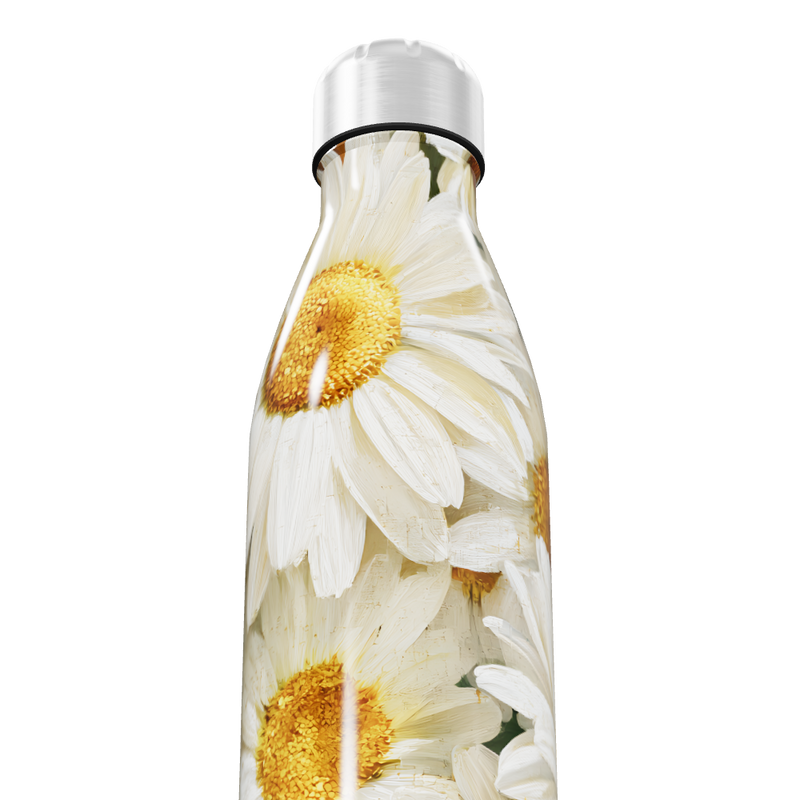 Garrafa Inox - Flores Margaridas