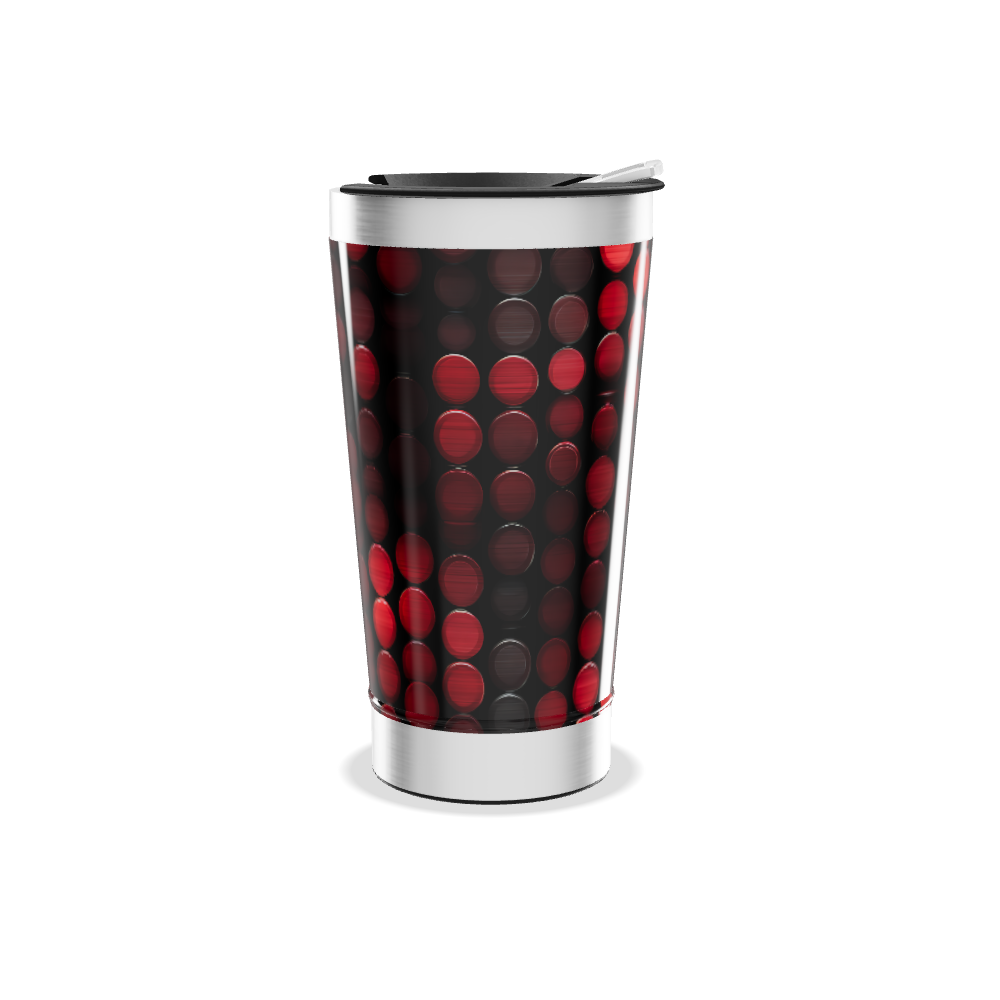 Copo Térmico - Vermelho com Bolinhas