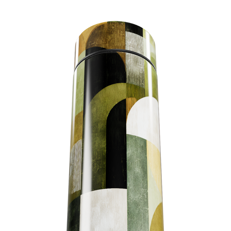 Garrafa Térmica Touch - Estampa Geométrica Colorida