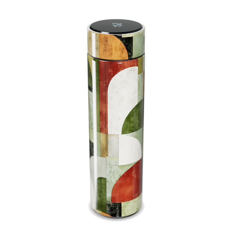 Garrafa Térmica Touch - Estampa Geométrica Colorida