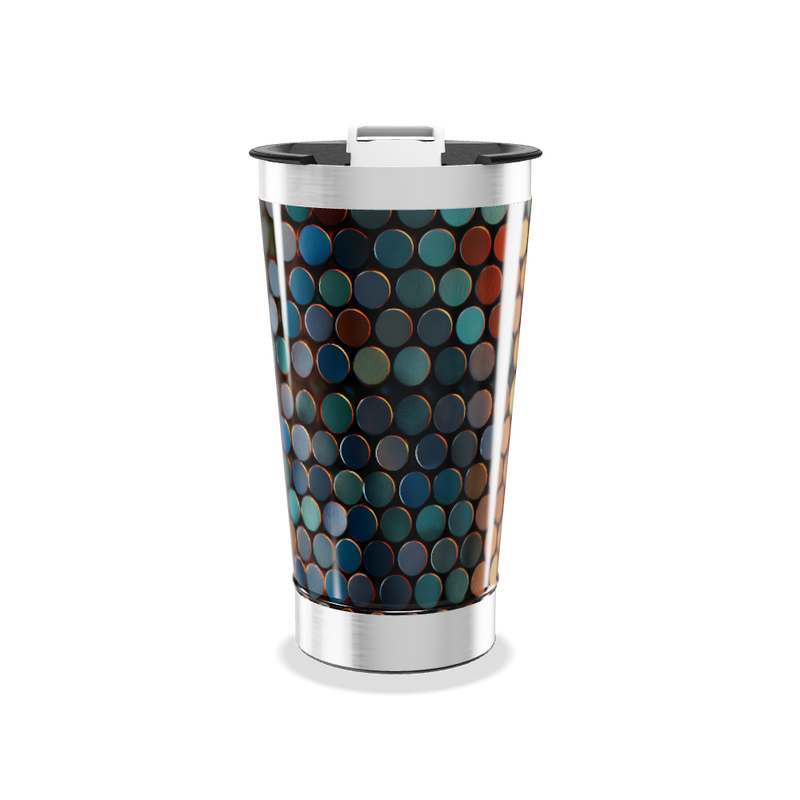 Copo Térmico - Estampa Colorida Circular
