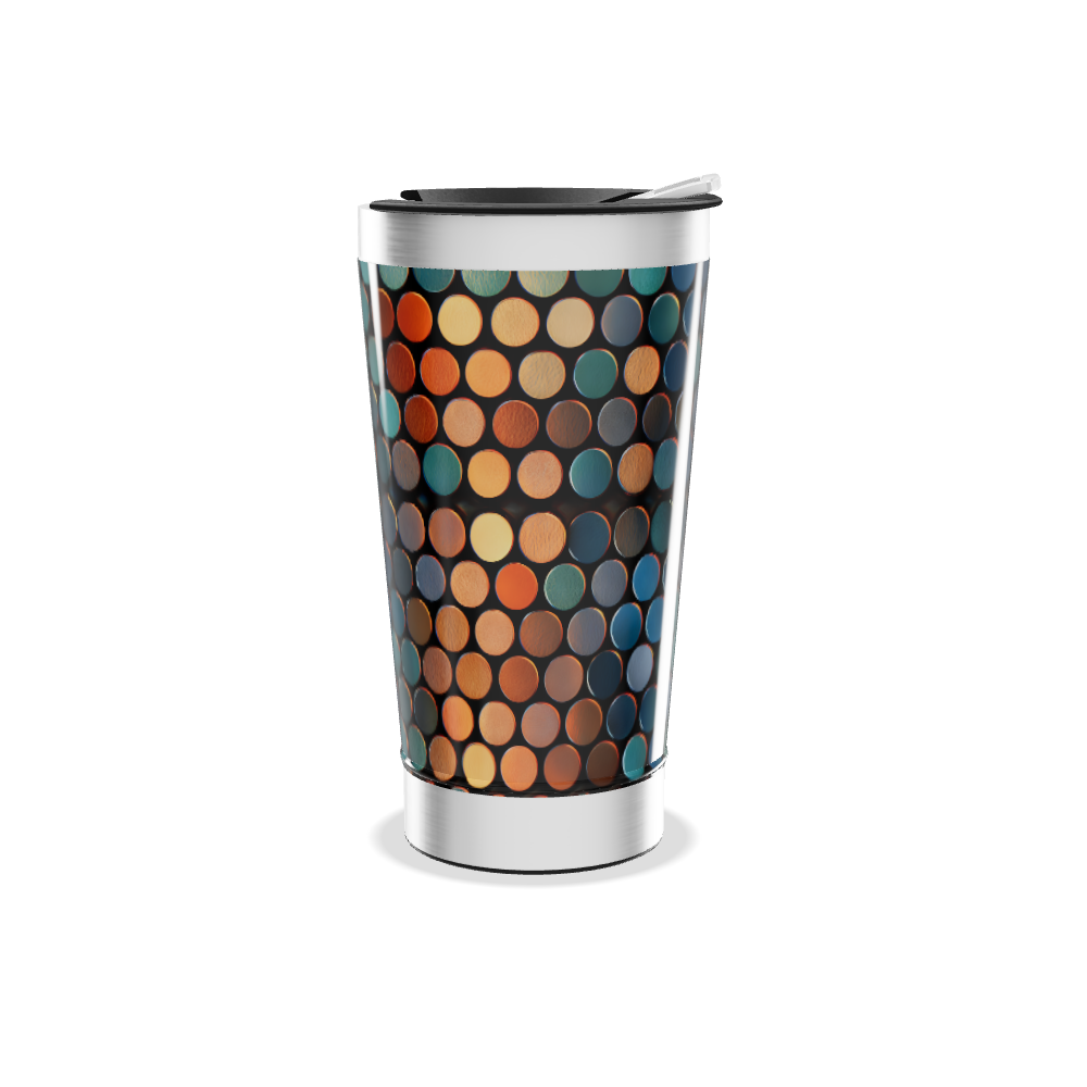 Copo Térmico - Estampa Colorida Circular