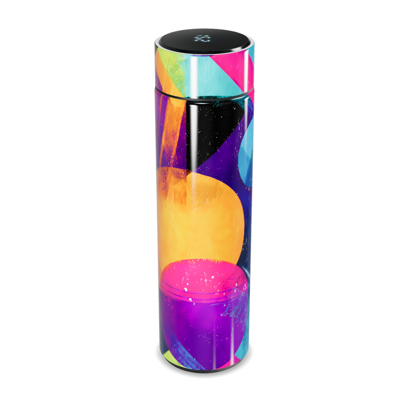 Garrafa Térmica Touch - Estampa Abstrata Colorida