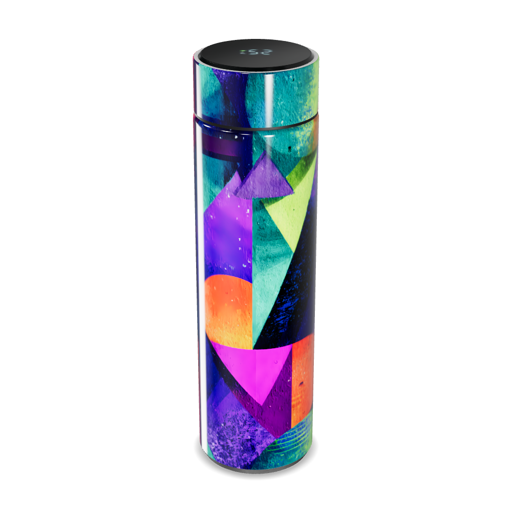 Garrafa Térmica Touch - Estampa Geométrica Colorida