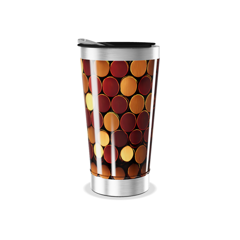 Copo Térmico - Estampa Colorida Circular
