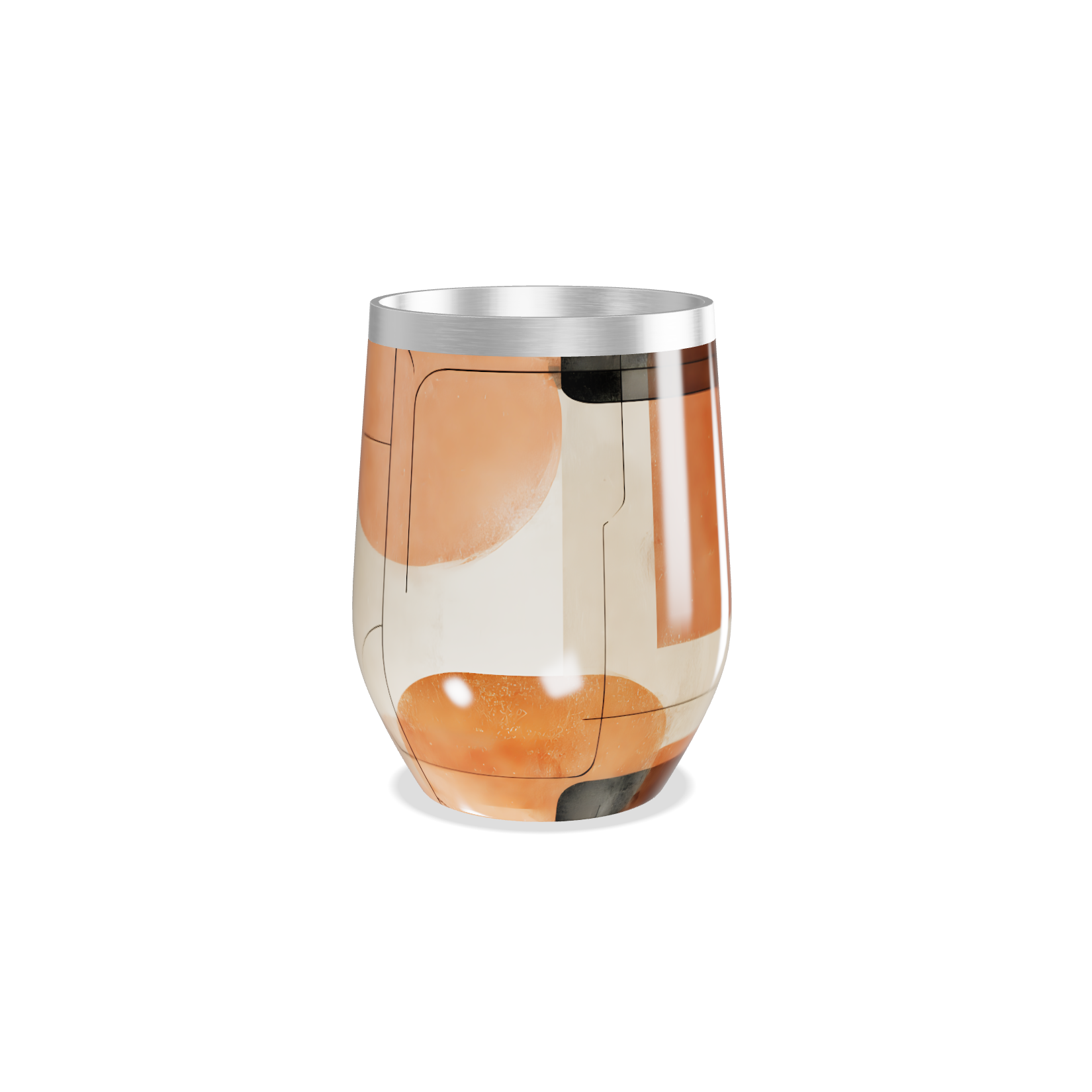 Copo Térmico Slim - Abstrato Colorido Inox