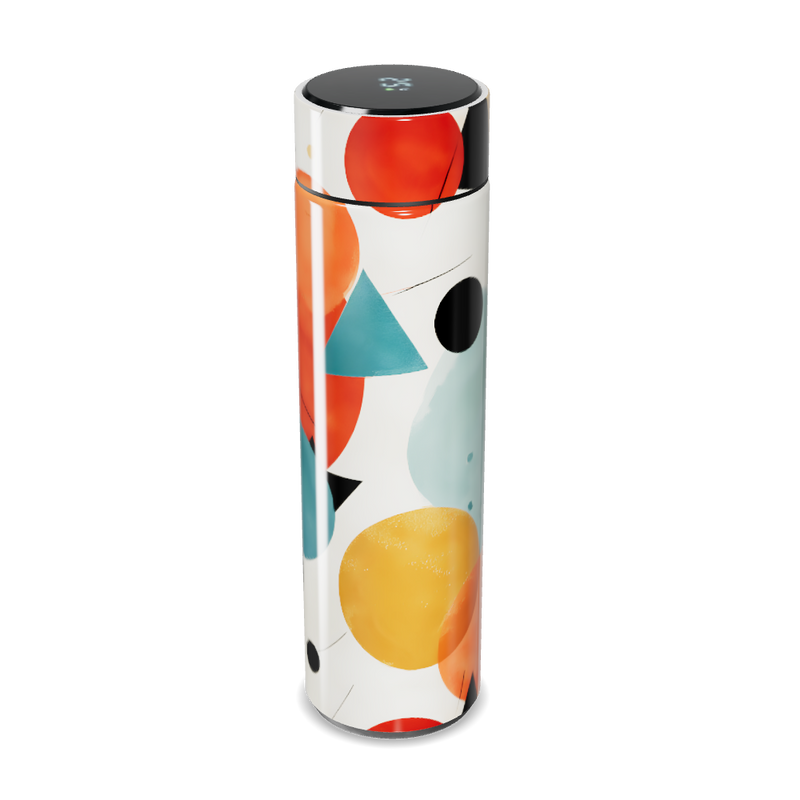 Garrafa Térmica Touch - Colorida com Estampa Abstrata