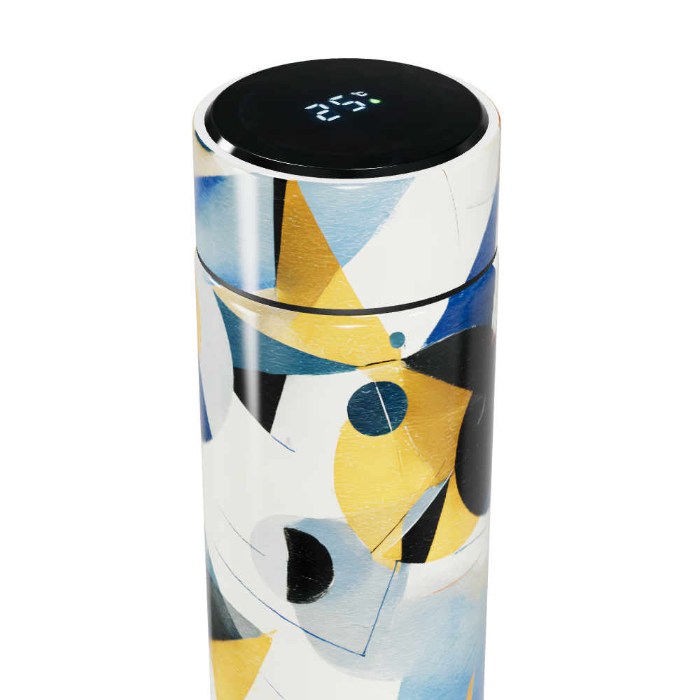 Garrafa Térmica Touch - Estampa Abstrata Colorida