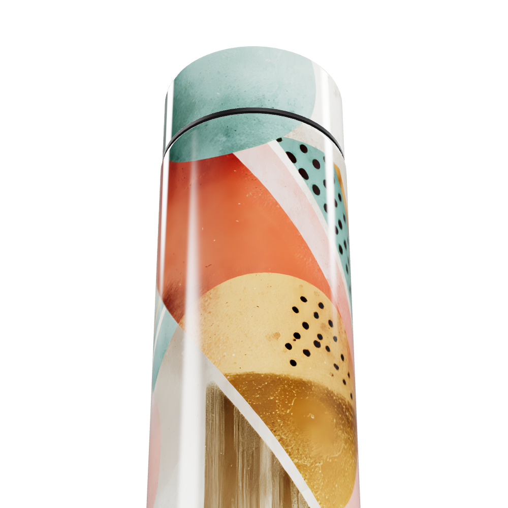 Garrafa Térmica Touch - Estampa Colorida Abstrata