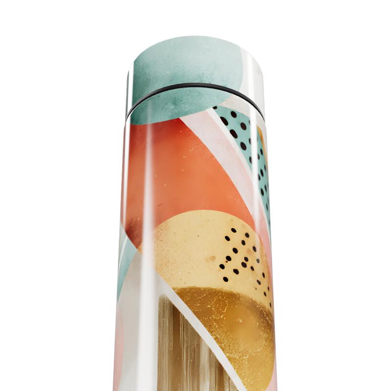 Garrafa Térmica Touch - Estampa Colorida Abstrata